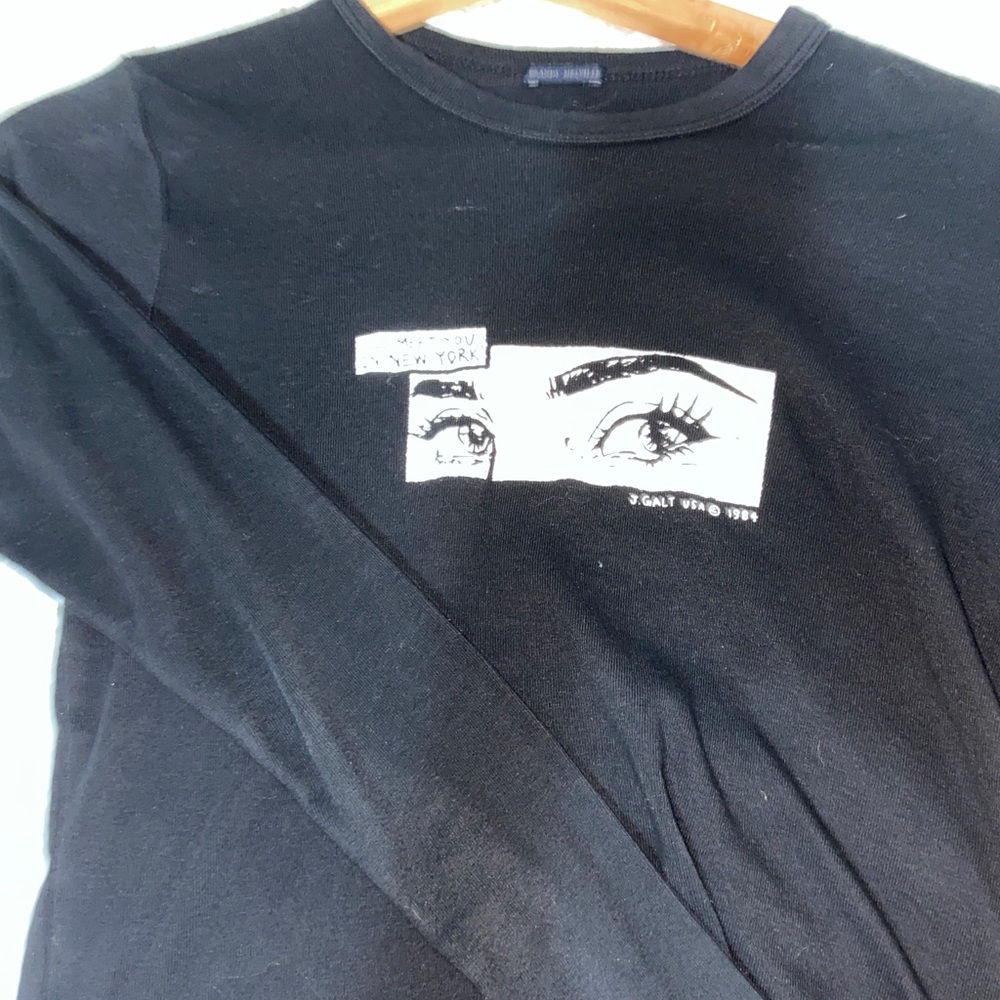 brandy melville black long sleep top